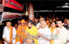 Protest March by Devotees Ammanade Namma Nade against derogatory FB comment